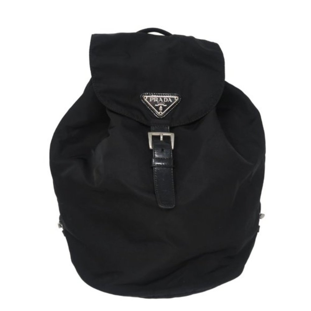 😍 PRADA Vela Black Nylon Small Backpack 💯 AUTH‼️